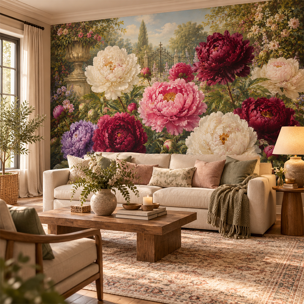 Peonies at the Garden Gate