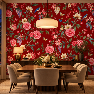 Crimson Garden Chinoiserie