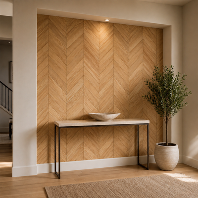 Honey Oak Chevron