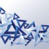3d Blue Triangles
