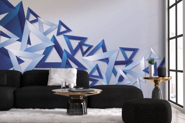 3d Blue Triangles