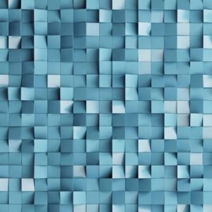 Blue Cubes Wall