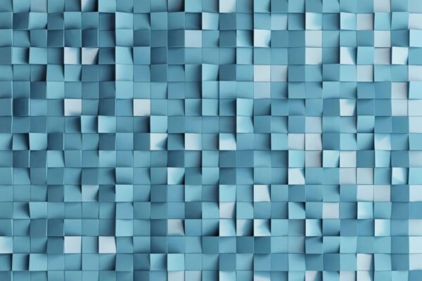 Blue Cubes Wall