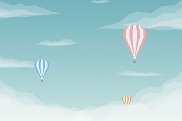 Air Balloon in Clouds