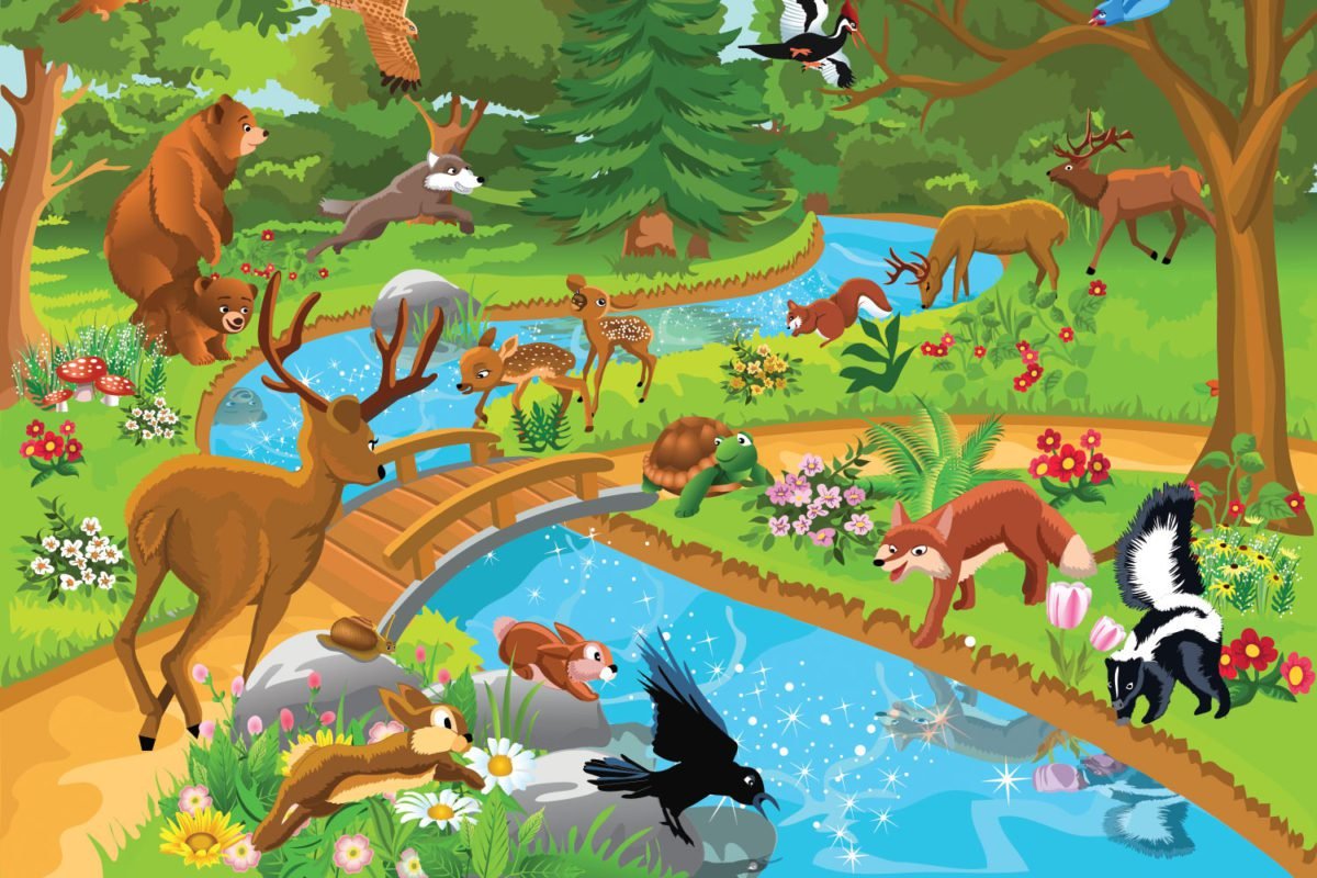 Animals at Pond