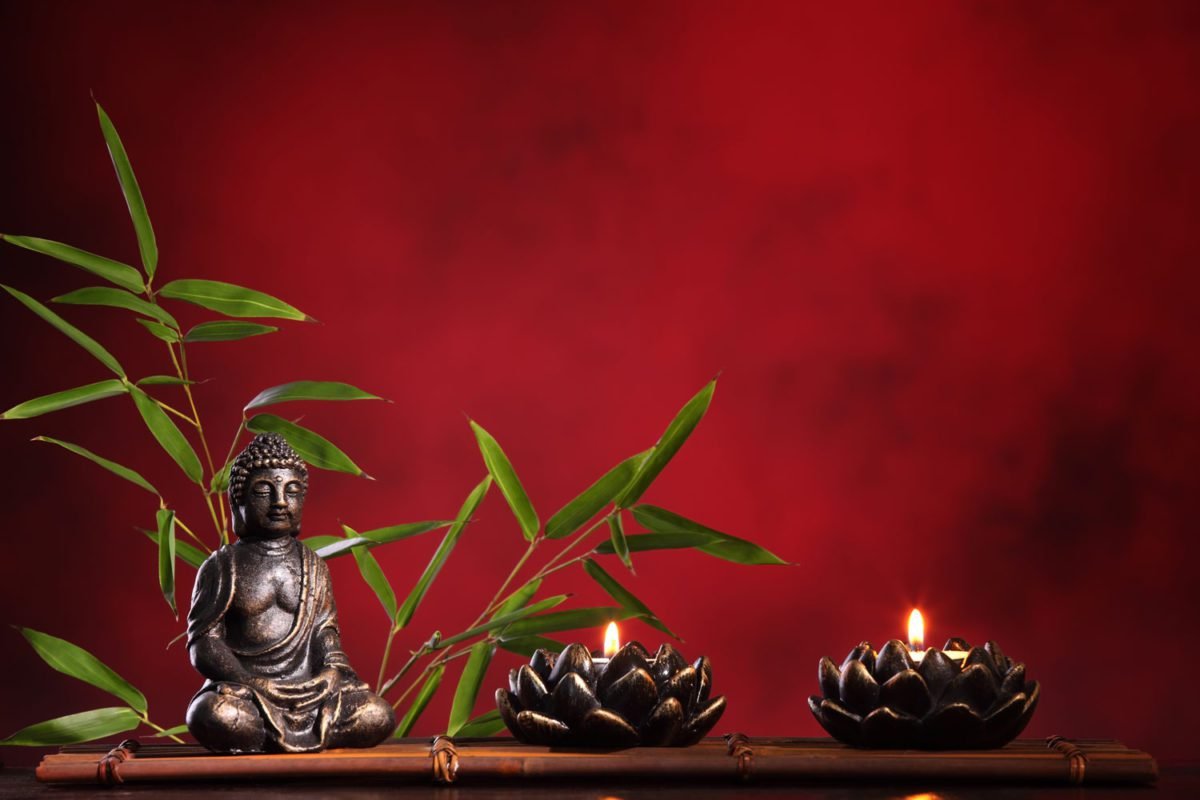 Buddha with Tealights