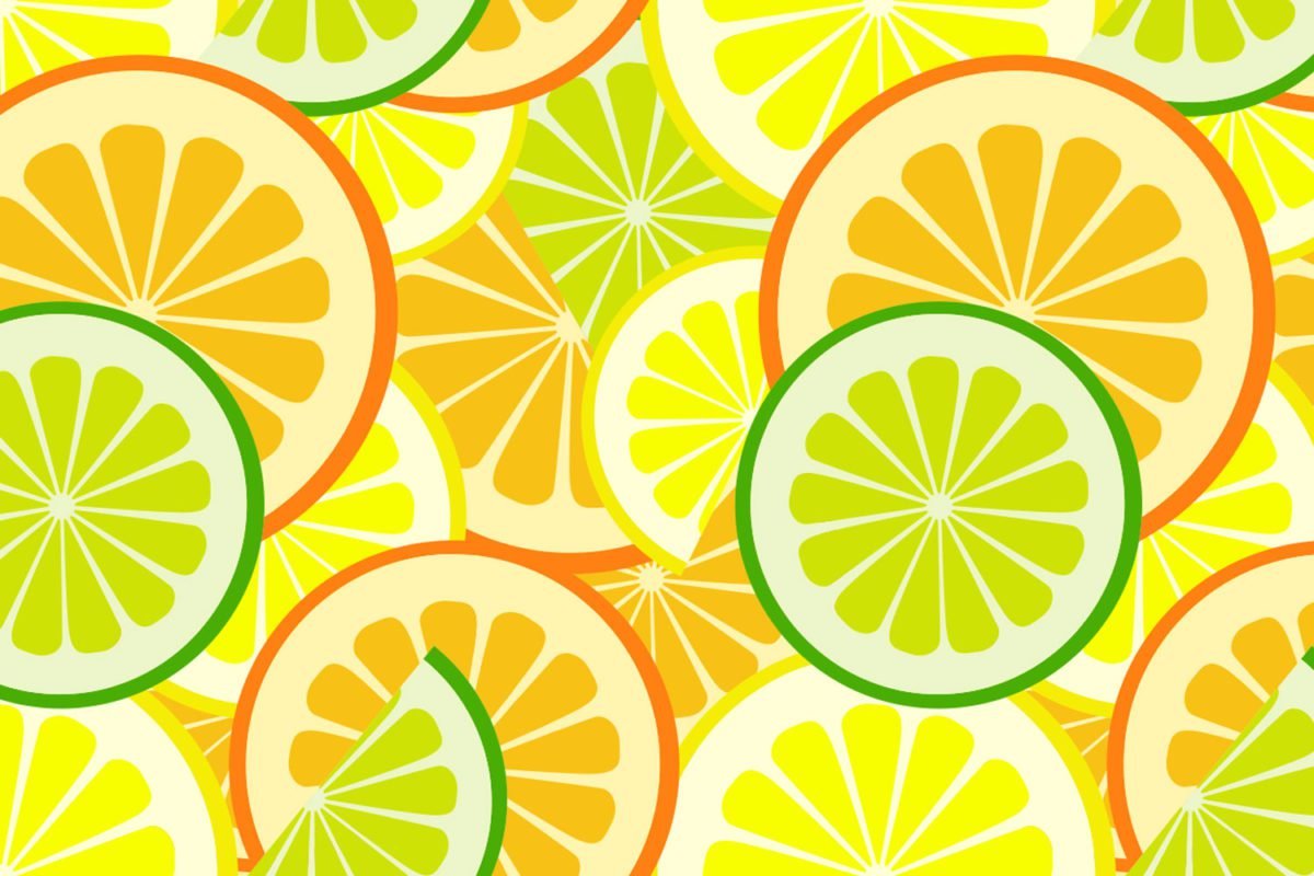 Citrus Pattern Print A Wallpaper & More