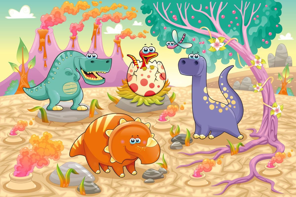 Cute Dino Family