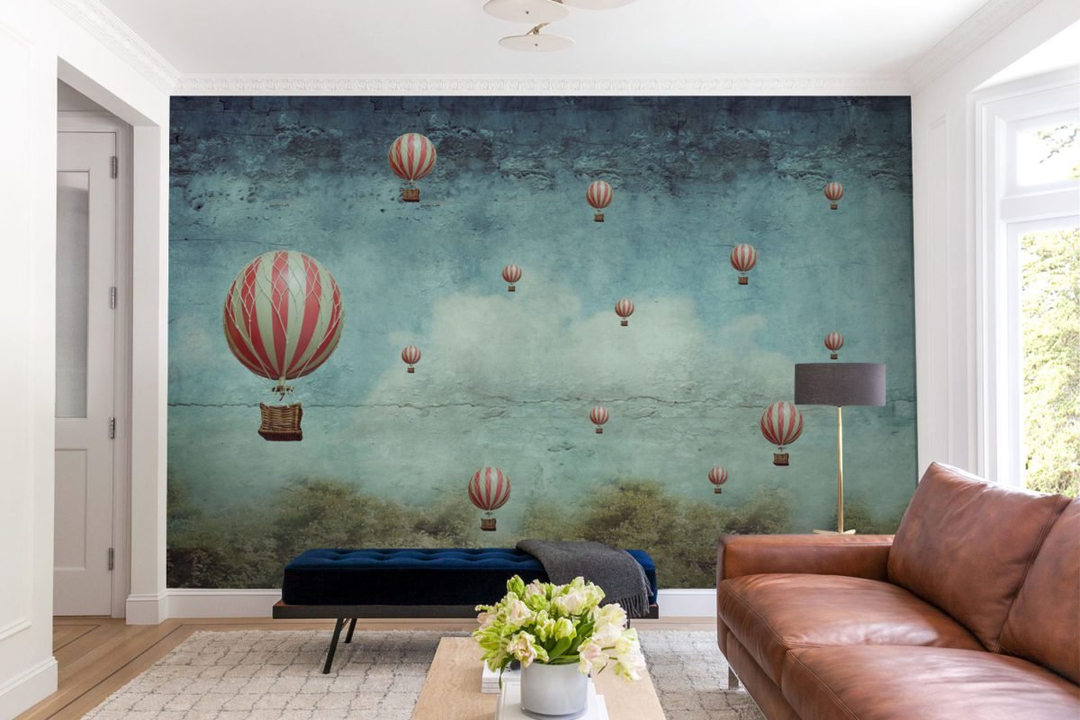 Hot Air Balloons Print A Wallpaper