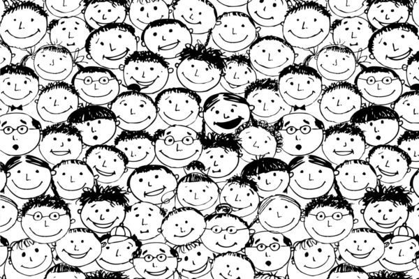 Kids Faces in BW