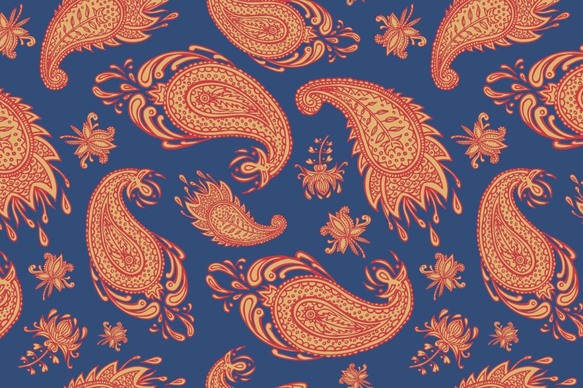 Paisleys in Blue