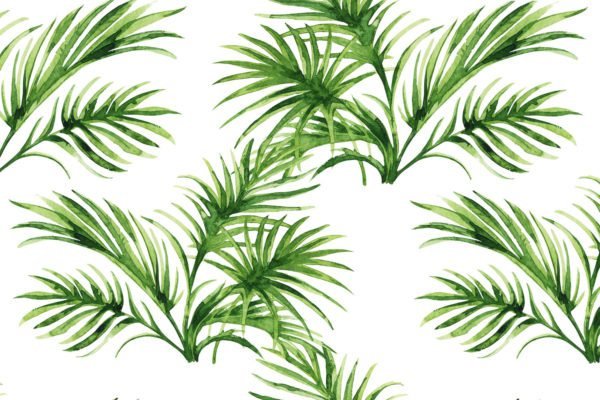 Palm Leaves Painted