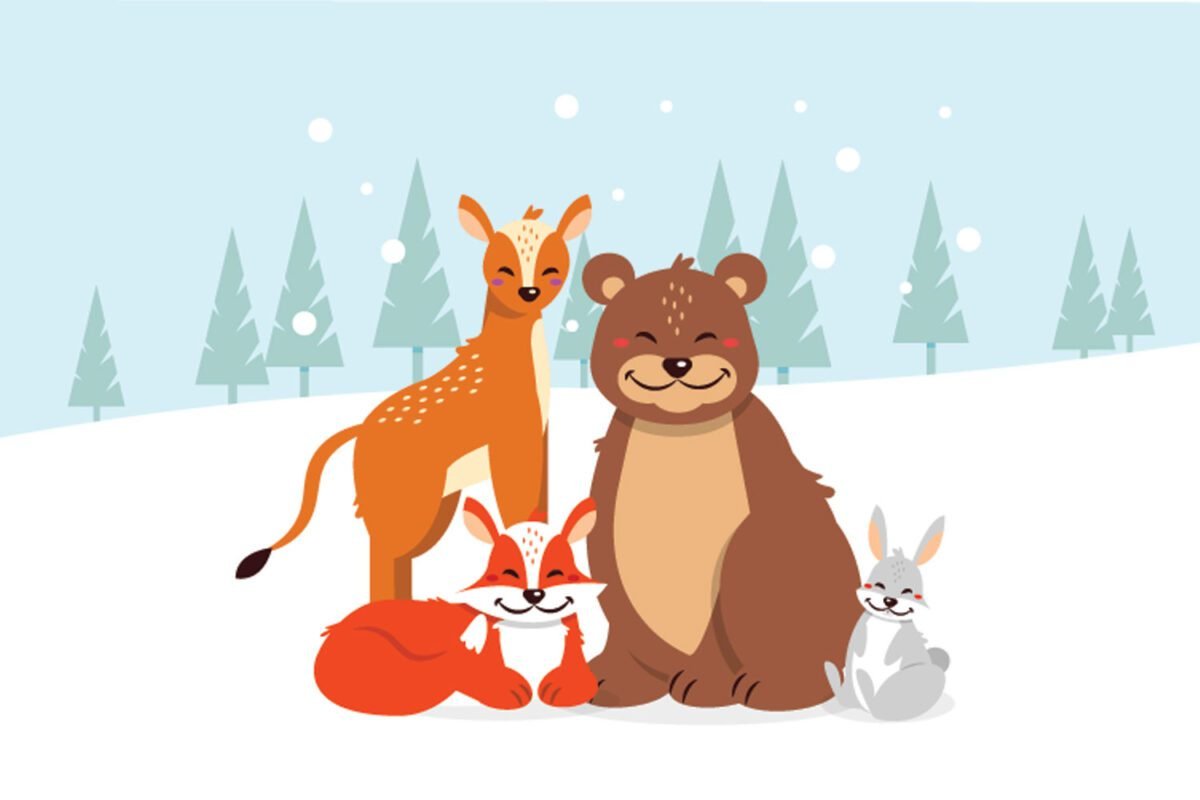 Winter Forest Animals