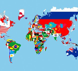 World Flag Map – Print A Wallpaper