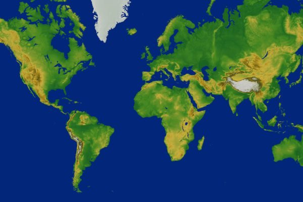 Blue Green Map