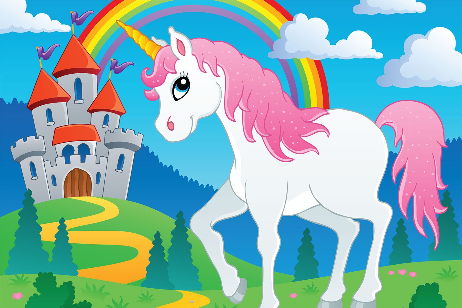 Сказочные лошадки разноцветные для детей