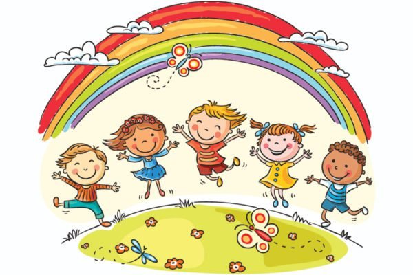 Kids in Rainbow Park