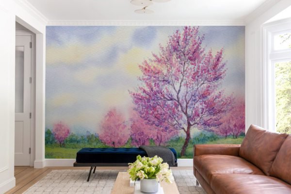 Painting of Pink Trees