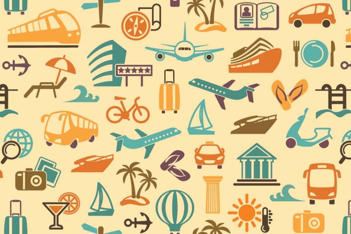 Travel Symbols – Print A Wallpaper