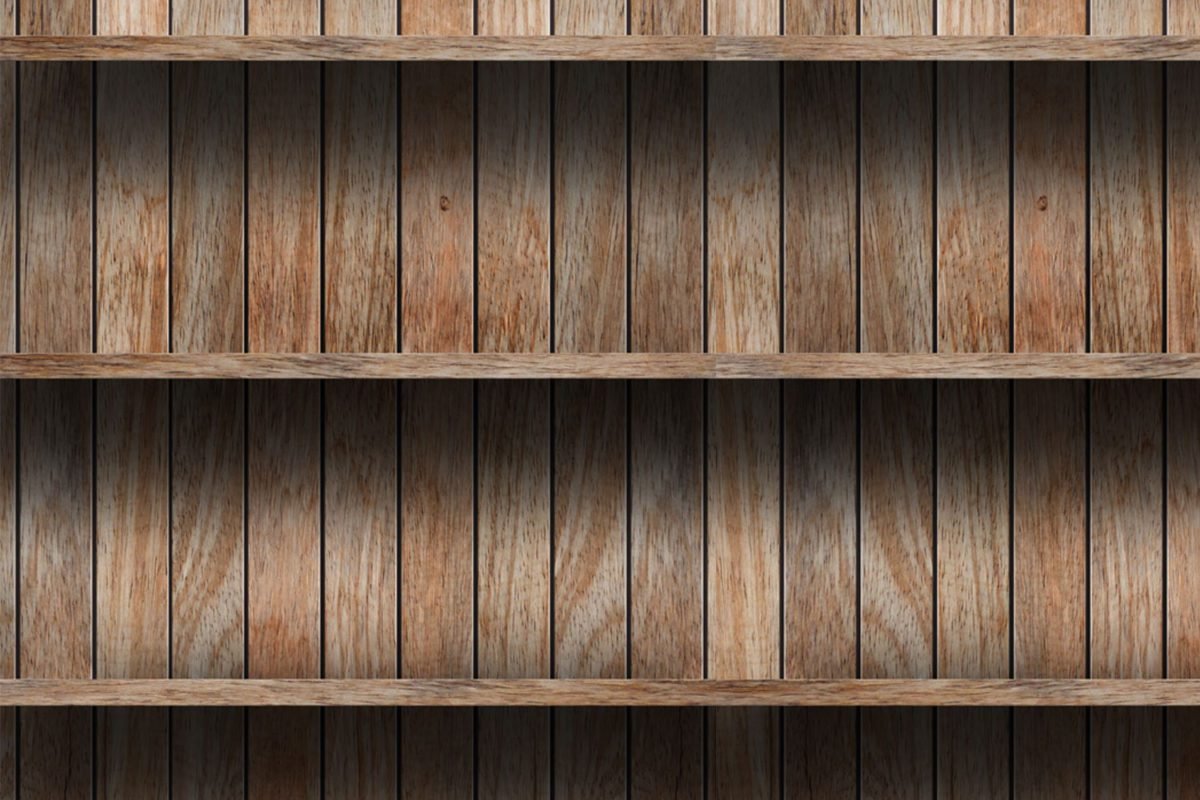 Wooden Shelves Brown