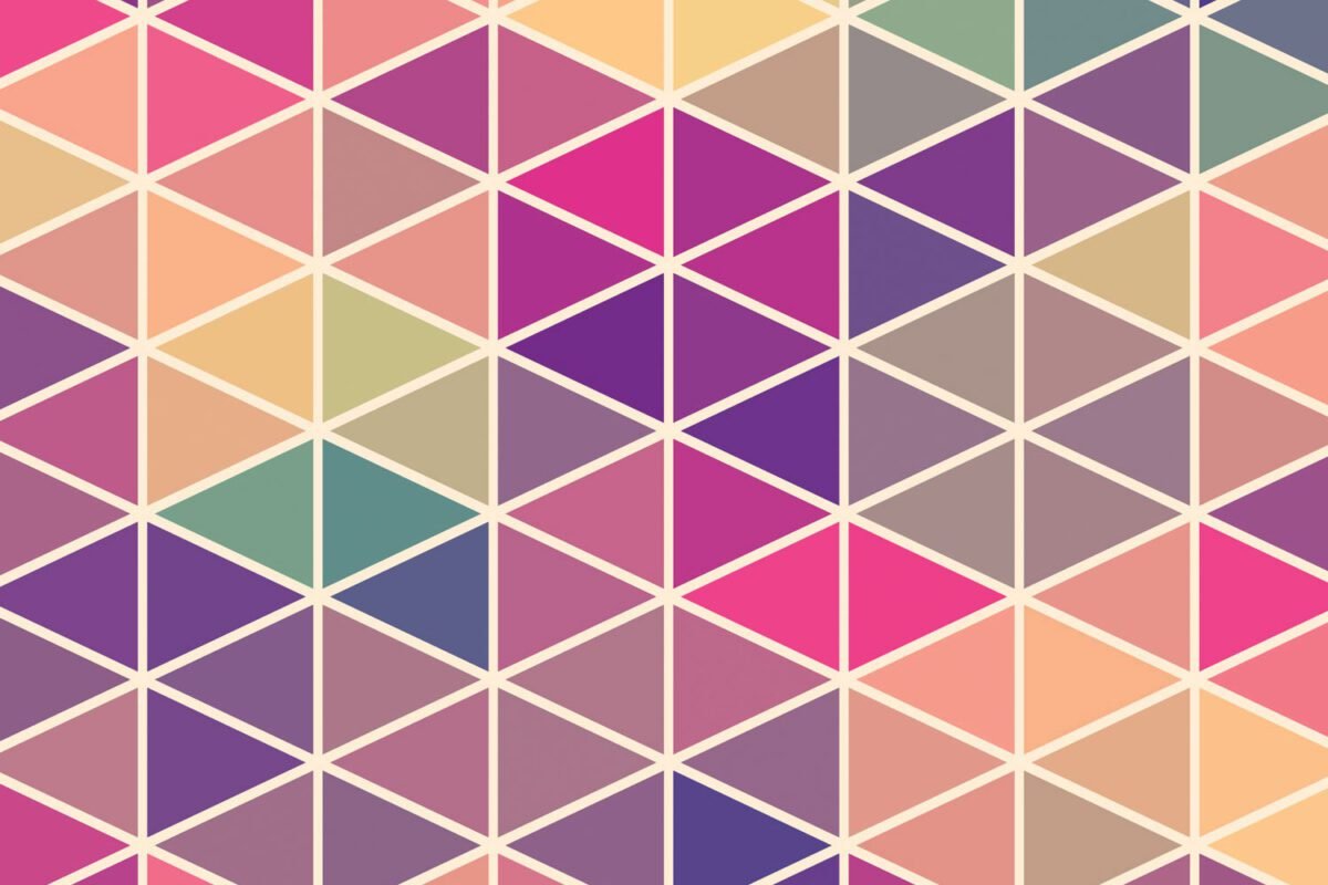 Pastel Coloured Triangles – Print A Wallpaper