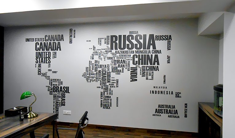 Wall Murals for Room and Office, Custom-Made