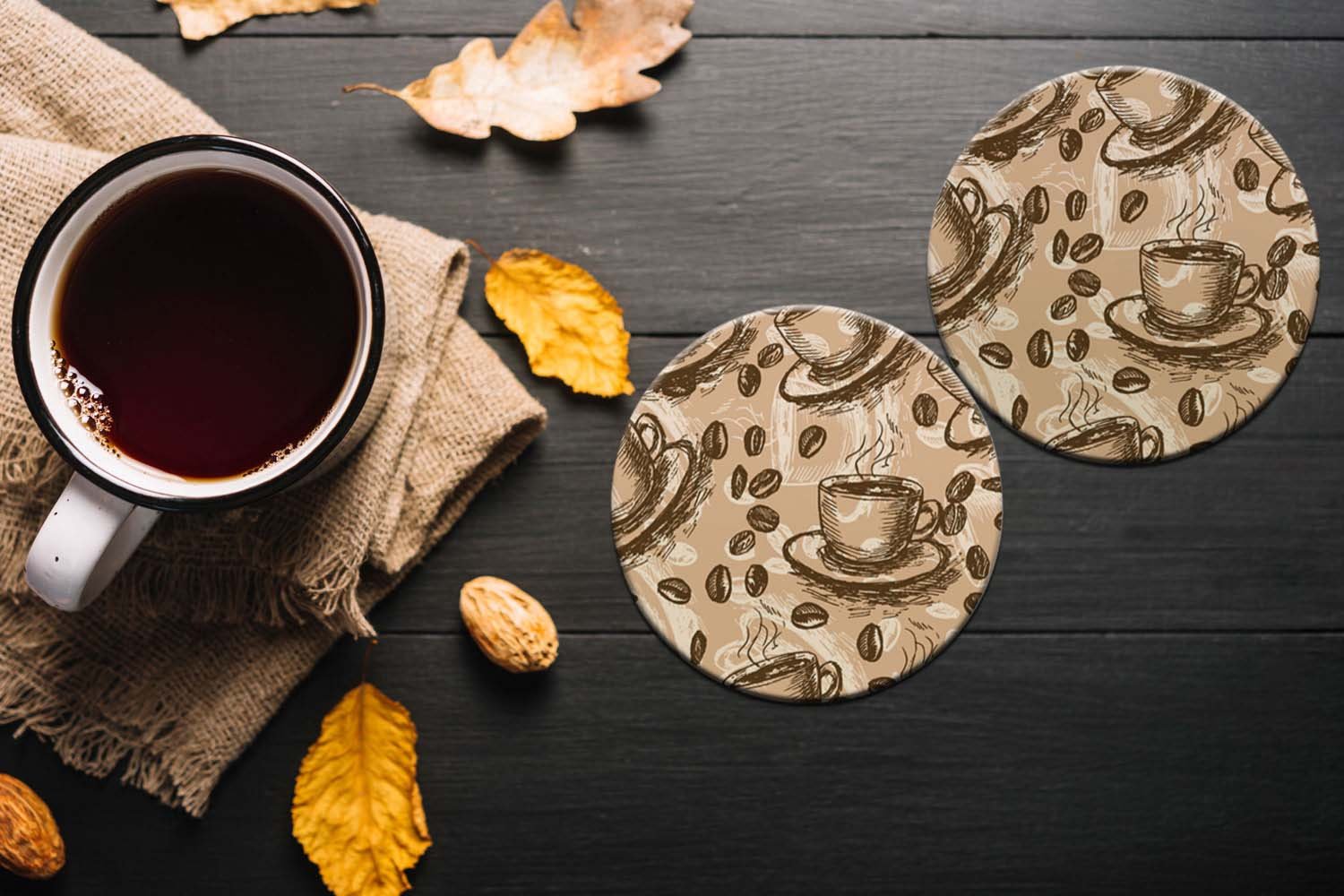 Coffee Cups Coasters – Print A Wallpaper