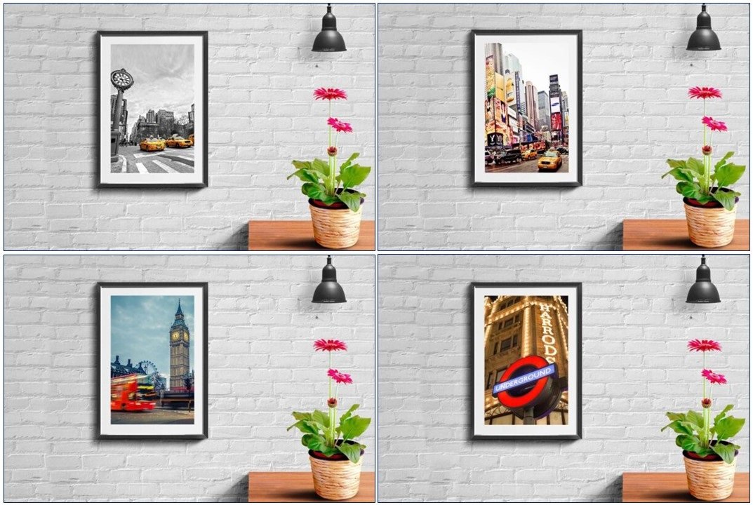 Capture the essence of iconic cities across the globe with City Wall Art